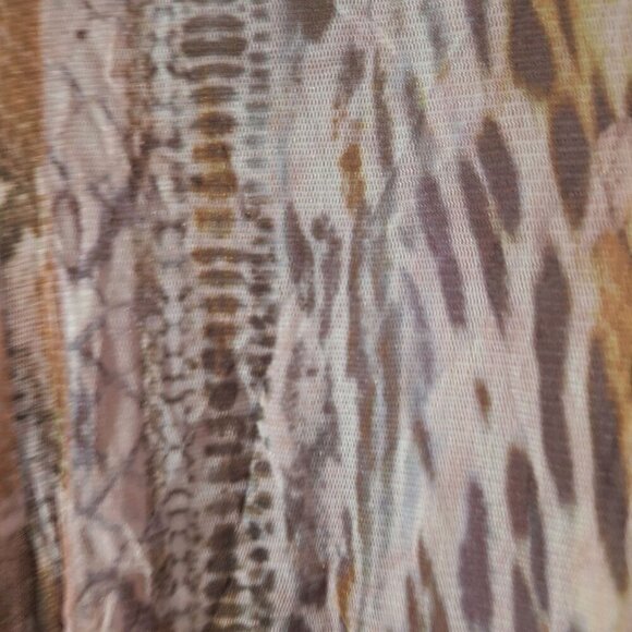 T Tahari Cheetah Print ruffle Dress size XS summer Vacation travel - Picture 5 of 6